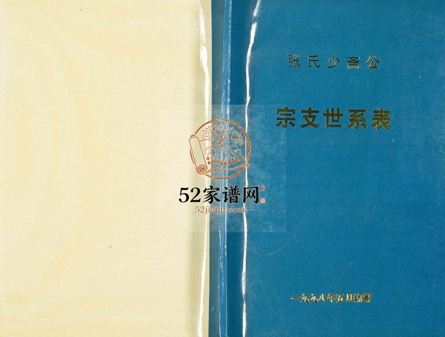 1998年修张氏少斋公宗支世系表 江苏扬州张姓电子版族谱下载