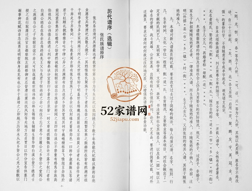 2013年修张氏东词宗谱[8卷首1卷]江苏如皋张姓电子版族谱下载