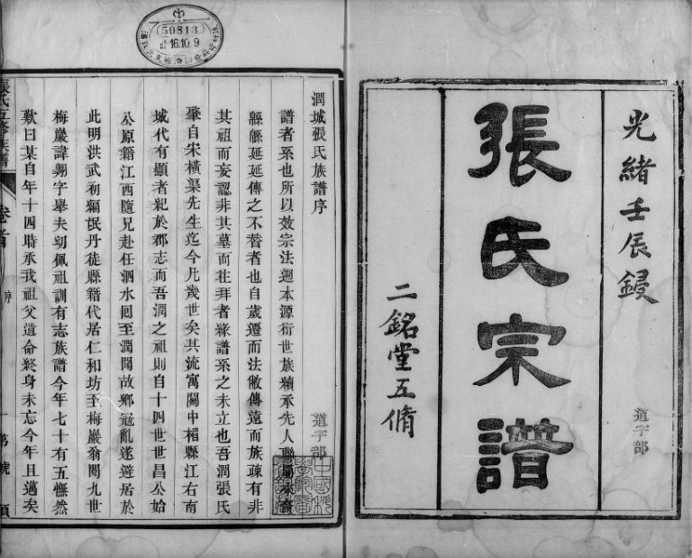 1892年修润城张氏族谱[10卷首上下2卷]江苏镇江二铭堂张姓电子版家谱下载