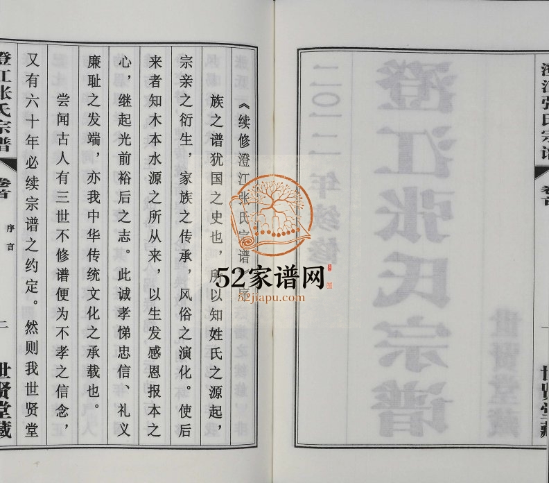 2012年续修澄江张氏宗谱[9卷]江苏江阴 常州世贤堂张姓电子版族谱下载