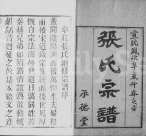 1911年修韦庄张氏重修宗谱[18卷首2卷]江苏武进承德堂张姓电子版族谱下载