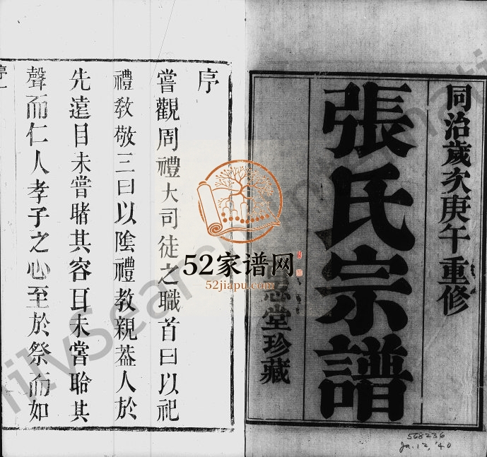 1870年重修张氏宗谱[8卷]江苏武进百忍堂张姓电子版族谱下载