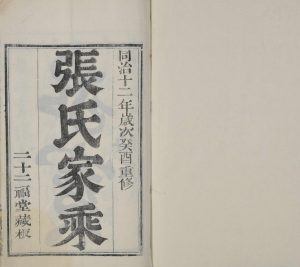 1873年修无锡张氏宗谱[28卷]江苏寿康堂重修明公大统谱电子版族谱下载