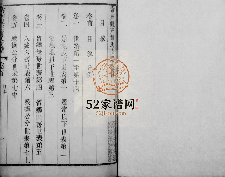 1876年修常州观庄赵氏支谱[16卷首末各1卷]江苏武进赵姓电子版族谱下载