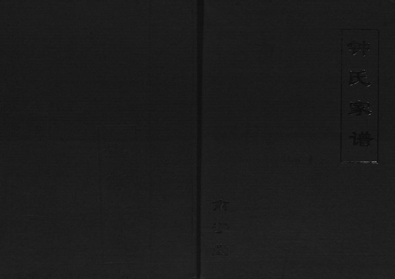 2004年修南宁堂钟氏家谱[不分卷]江苏洪泽 金湖 盱眙 镇江钟姓电子版族谱下载
