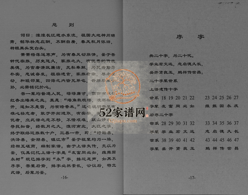 2004年修南宁堂钟氏家谱[不分卷]江苏洪泽 金湖 盱眙 镇江钟姓电子版族谱下载