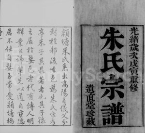 1878年修武进颜塘桥朱氏宗谱[6卷]江苏遗直堂朱姓电子版族谱下载