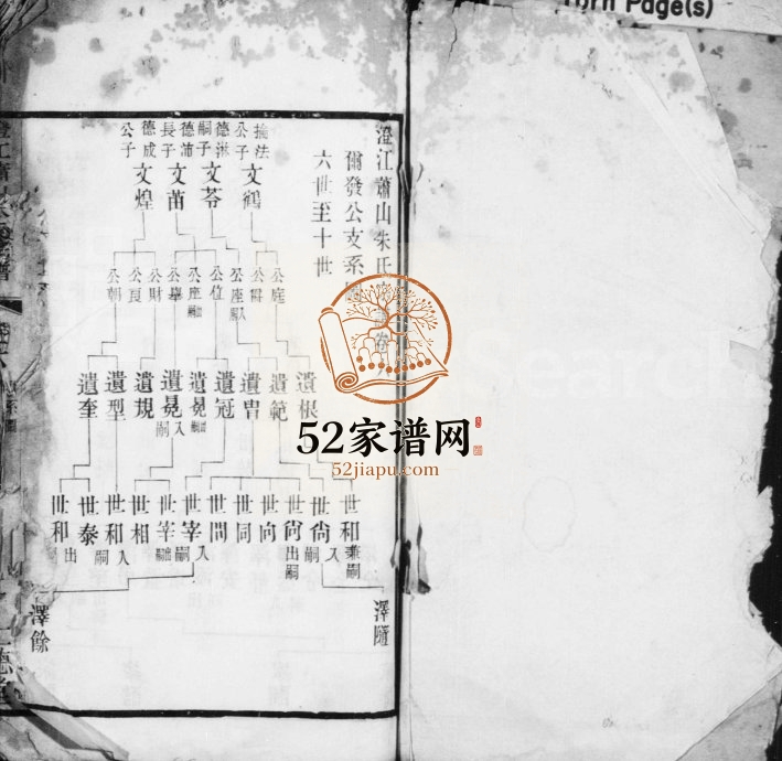 澄江萧山朱氏宗谱 江苏江阴仁德堂朱姓电子版族谱下载