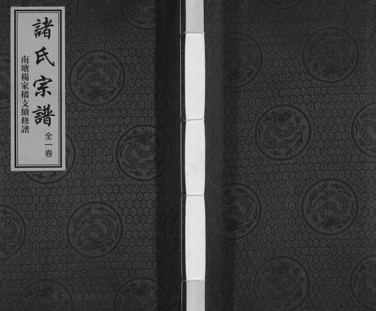 2017年诸氏宗谱南塘杨家桥支续修谱 江苏无锡诸姓电子版族谱下载