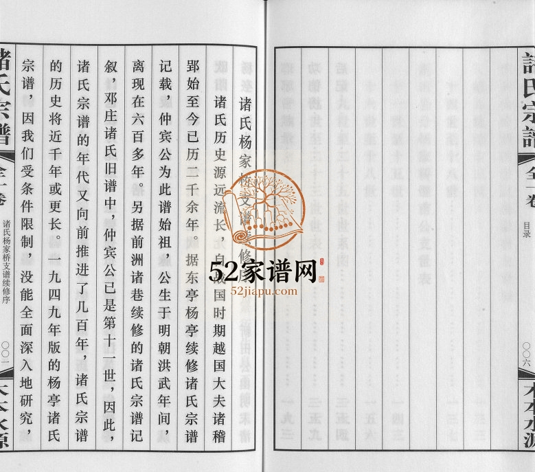2017年诸氏宗谱南塘杨家桥支续修谱 江苏无锡诸姓电子版族谱下载