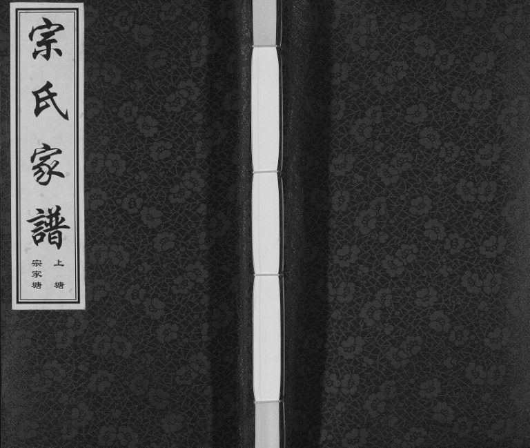 2015年修上塘宗家塘宗氏家谱[1卷]江苏常州绳武堂宗姓电子版族谱下载