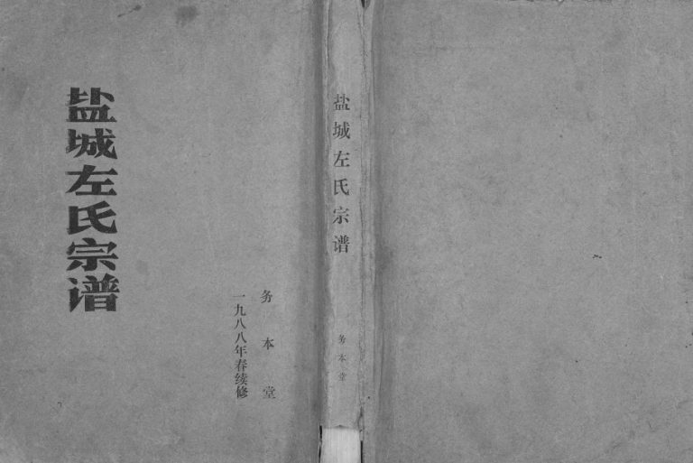 1988年修盐城左氏宗谱 江苏务本堂左姓电子版族谱下载
