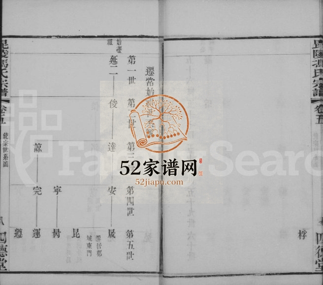 1903年修冯氏宗谱[18卷]江苏武进四德堂冯姓电子版族谱下载