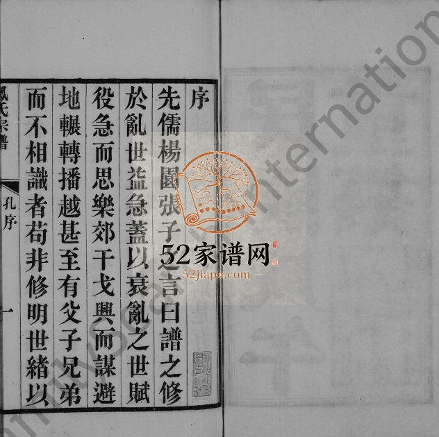 1918年修洞庭凤氏宗谱 江苏吴中凤姓电子版族谱下载