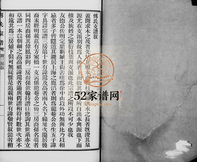 1940年修浦东六灶傅氏家谱 江苏南汇傅姓电子版族谱下载
