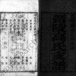 1895年修晋陵高氏支谱[2卷首末各1卷]江苏武进高姓电子版族谱下载