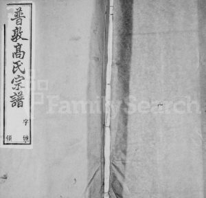 1931年修普敦高氏宗谱[16卷]江苏武进绿野堂高姓电子版族谱下载