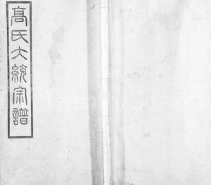 1926年修高氏大统宗谱[55卷首2卷]江苏无锡 武进 江阴思仁堂高姓电子版族谱下载