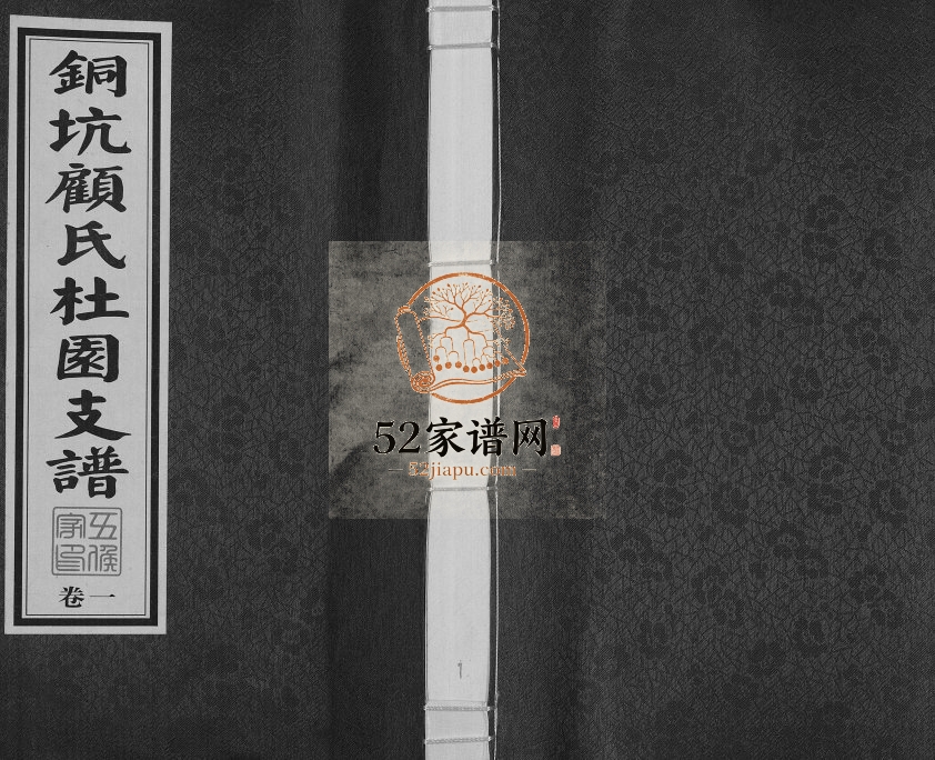2015年四修铜坑顾氏杜园支谱[9卷]江苏江阴 无锡顾姓电子版族谱下载