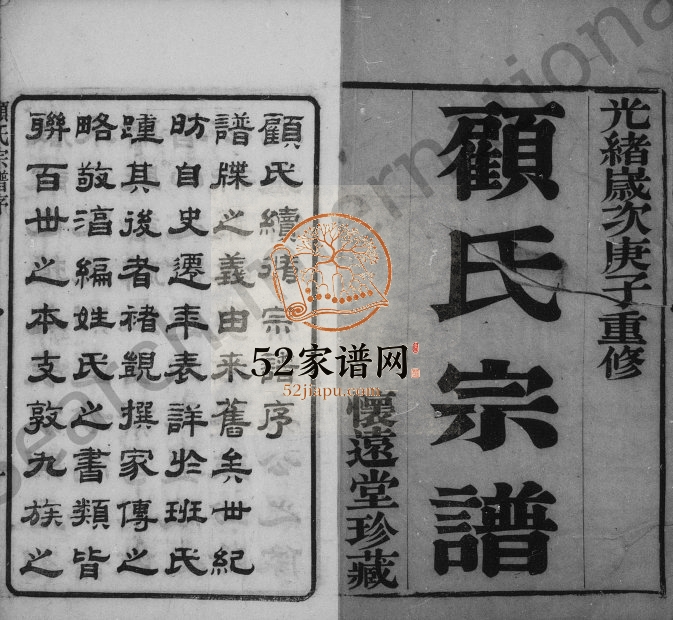 1900年修黄桥顾氏宗谱[20卷]江苏江阴怀远堂顾姓电子版族谱下载