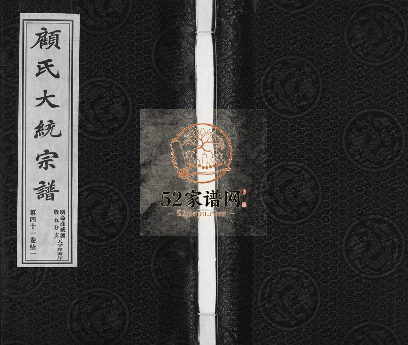 2017年修顾氏大统宗谱明命彦威派敬五分支[3卷]江苏无锡惇叙堂顾姓电子版族谱下载
