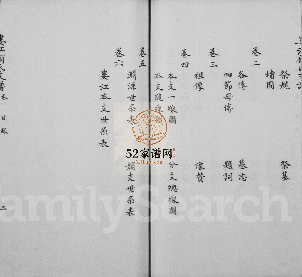 1938年修娄江顾氏支谱[6卷]江苏吴中顾姓电子版族谱下载
