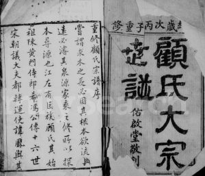 1876年修顾氏大宗世谱[20卷]江苏无锡佑启堂顾姓电子版族谱下载