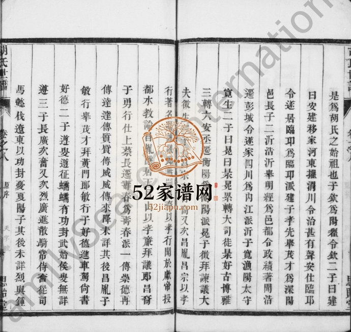 1916年修胡氏世谱[8卷]江苏如皋思贻堂胡姓电子版族谱下载