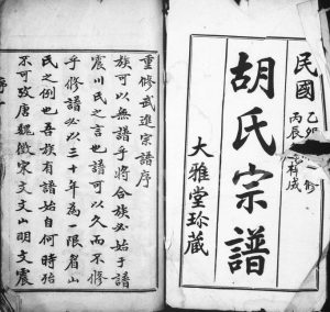 1915年重修武进胡氏宗谱 江苏大雅堂胡姓电子版族谱下载