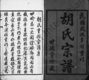 1921年修东安胡氏宗谱[12卷首1卷]江苏武进世德堂胡姓电子版族谱下载