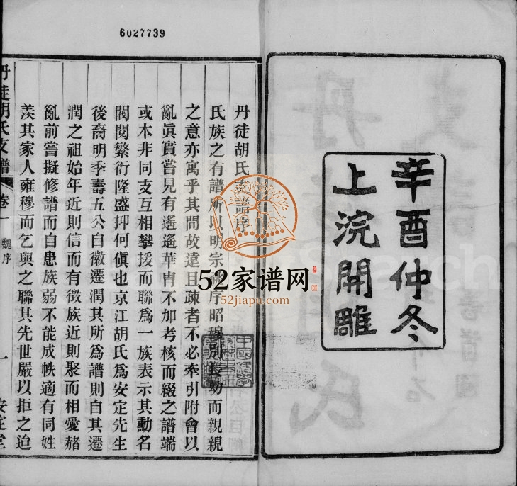 1921年修丹徒胡氏支谱[4卷]江苏镇江安定堂胡姓电子版族谱下载
