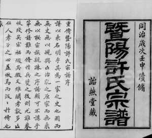 1872年修暨阳许氏宗谱[11卷]江苏江阴贻燕堂许姓电子版族谱下载