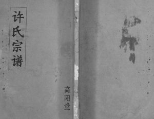 1992年修许氏宗谱[不分卷]江苏盐城高阳堂许姓电子版族谱下载