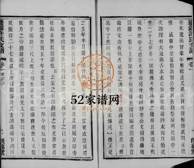 1909年修[闽海]许氏支谱[2卷]江苏无锡既翕堂许姓电子版族谱下载