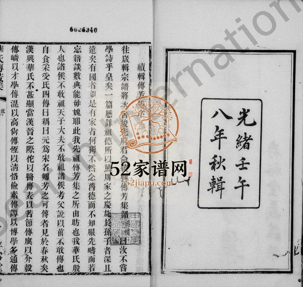 1882年修华氏传芳集通四三省公支[15卷末1卷]江苏无锡存裕堂华姓电子版族谱下载