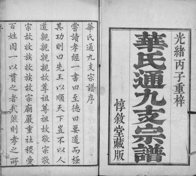 1876年修华氏通九支宗谱[28卷首1卷]江苏无锡惇叙堂华姓电子版族谱下载