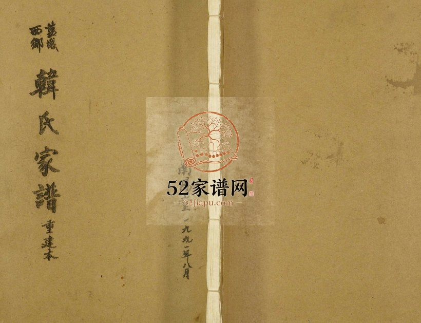 1991年修盐城西乡韩氏家谱 江苏建湖南阳堂韩姓电子版族谱下载