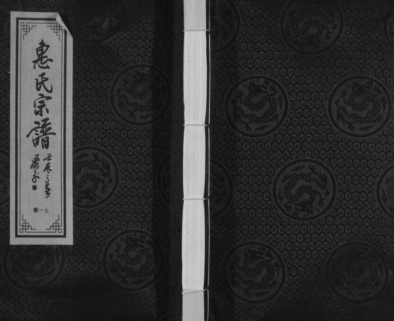 2010年修惠氏宗谱[42卷]江苏无锡 江阴 溧阳百岁堂惠姓电子版族谱下载