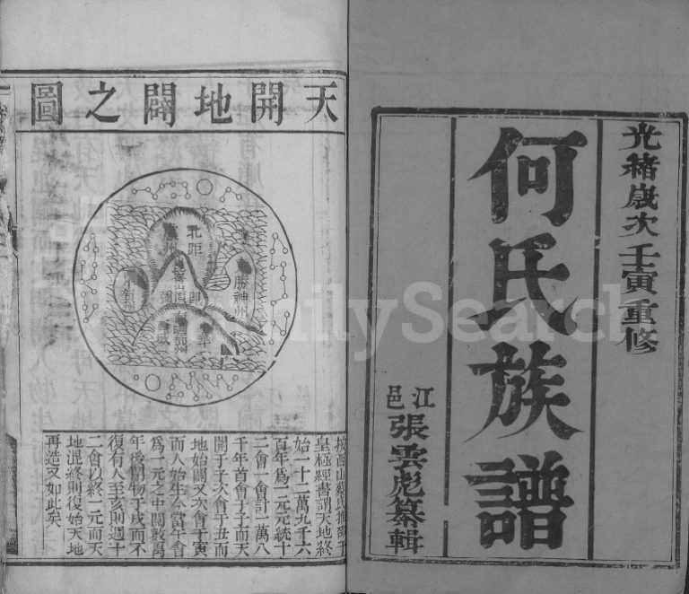 1902年重修何氏族谱[2卷]江苏江都何姓电子版家谱下载