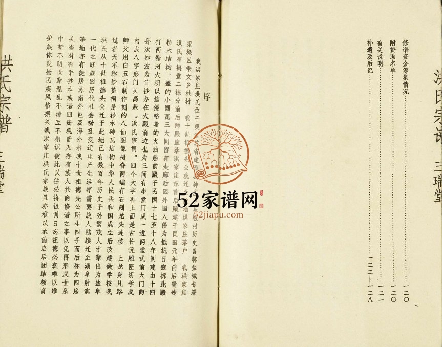 1994年修洪氏宗谱 江苏建湖三瑞堂洪姓电子版族谱下载