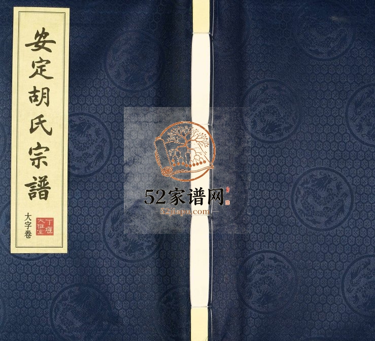 2017年修安定胡氏宗谱[13卷]江苏无锡大雅堂胡姓电子版族谱下载