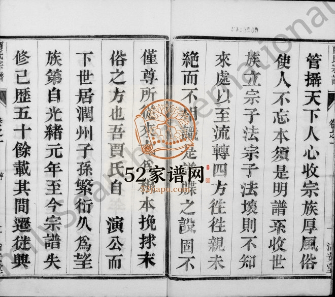 1929年修润州开沙贾氏宗谱[12卷]江苏镇江治安堂贾姓电子版族谱下载