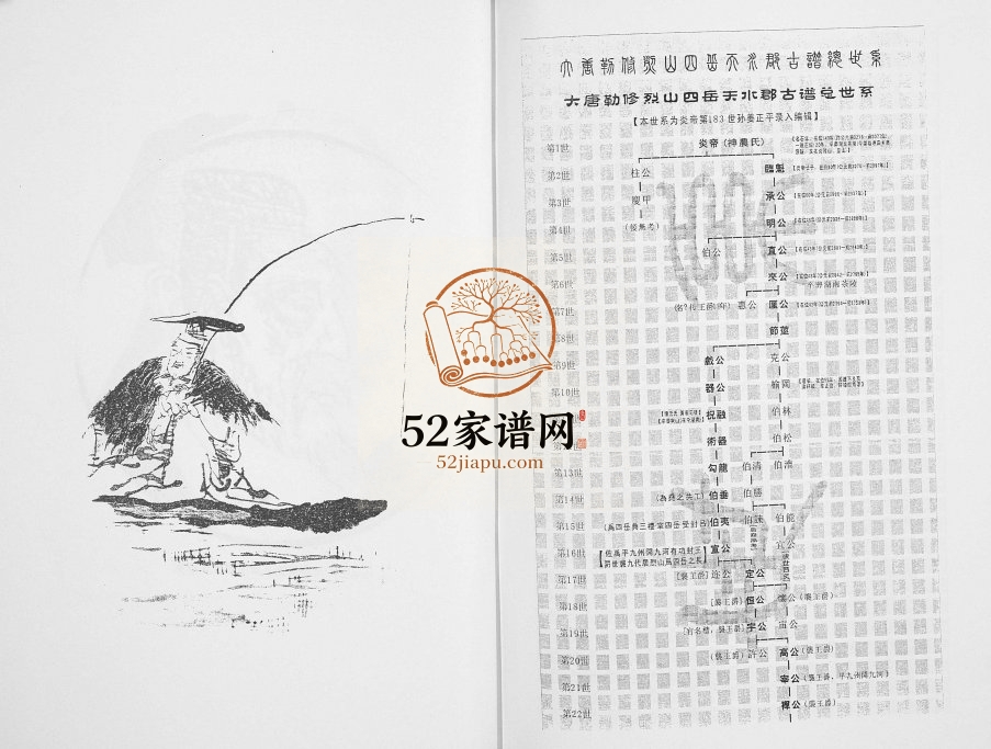 2009年修姜氏族谱志 江苏宿迁渭水堂姜姓电子版家谱下载