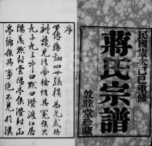 1929年修灵台蒋氏宗谱[20卷]江苏武进敦睦堂蒋姓电子版族谱下载