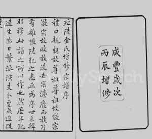 1856年延陵金氏增修宗谱[23卷首末各1卷]江苏武进忠孝堂金姓电子版族谱下载