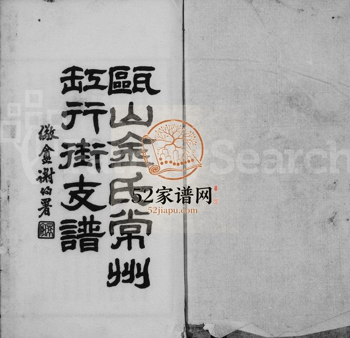 1951年瓯山金氏常州缸行街支谱 江苏武进金姓电子版族谱下载