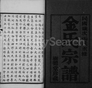 1946年修毘陵聚湖里金氏宗谱[12卷]江苏武进树德堂金姓电子版家谱下载