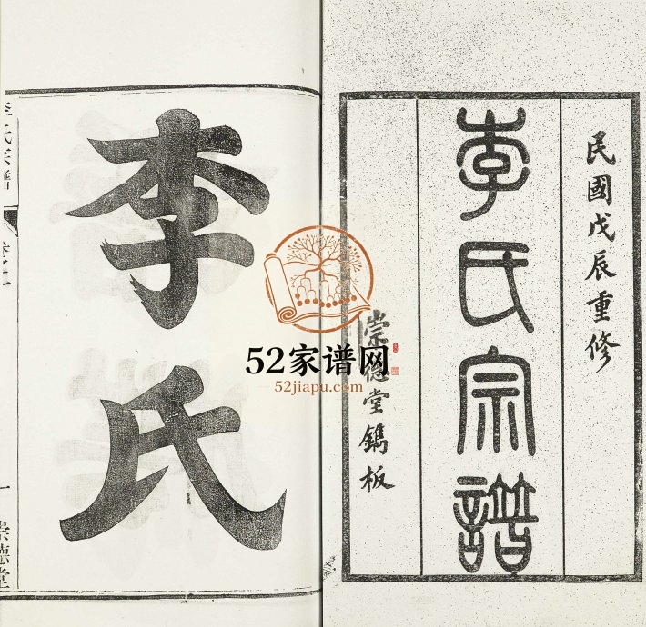 1928年修金坛李氏宗谱 江苏崇德堂李姓电子版族谱下载