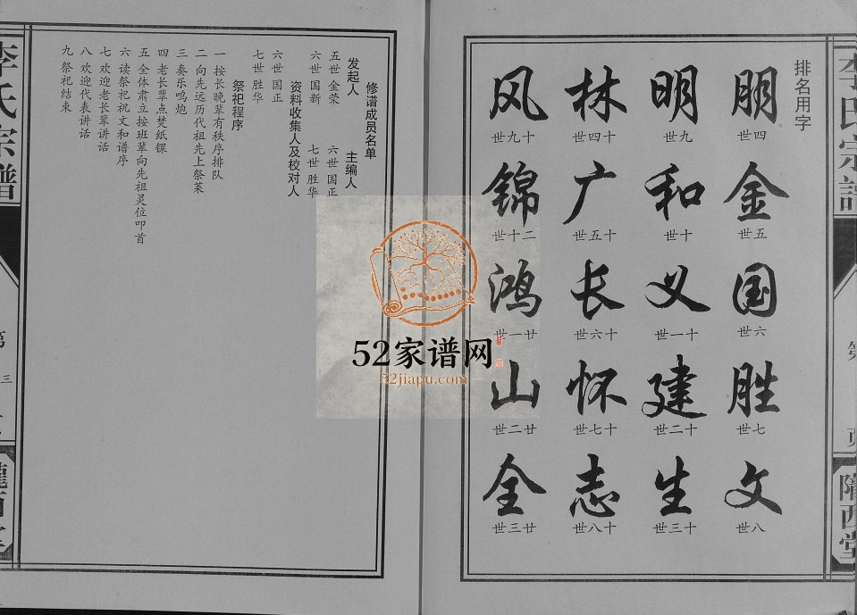 2010年修李氏宗谱[不分卷]江苏盐城陇西堂李姓电子版族谱下载