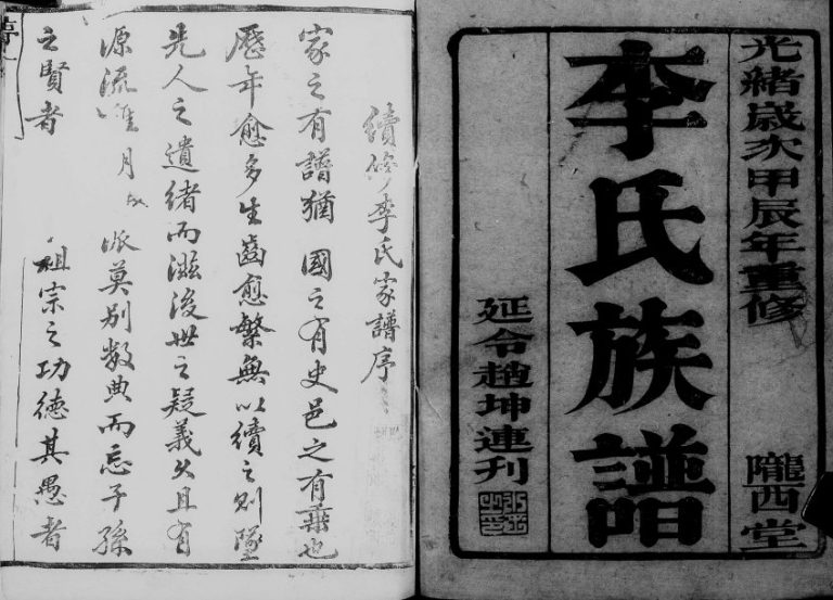 1904年修如皋西乡李氏族谱[12卷]江苏陇西堂李姓电子版家谱下载